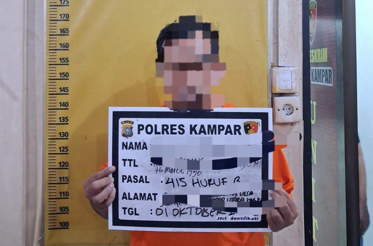 Polres Kampar Tangkap Mantan Kepala Sekolah Diduga Cabuli 20 Murid