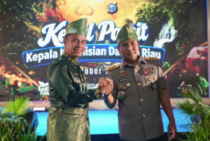 Kenal Pamit Kapolda Riau. Bupati Ahmad Yuzar Ucap Selamat Datang Irjen Pol. Arman Achdiat, Terima Kasih dan Sukses untuk Irjen Pol. Herry Heryawan