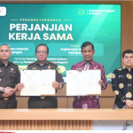 Bupati Kampar Saksikan Penandatanganan Nota Kesepakatan Antara Pemkab Kampar dan Kejaksaan Negeri Kampar